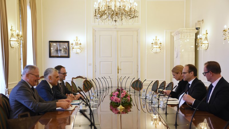 Zvonimir Frka-Petešić s Maciejem Popowskim u Banskim dvorima razgovarao o politici proširenja EU-a